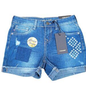 Vigoss  Girl Chelsea Denim Shorts Sz 12